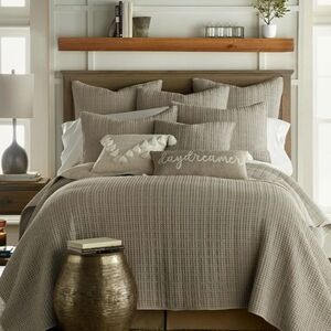 Levtex Home Taupe Waffle Quilt Set